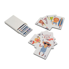 „Schwarzer Peter“-Kartenspiel, weiß