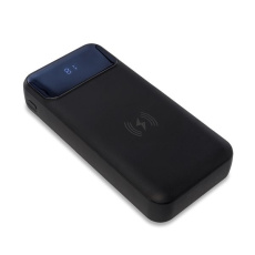 Supremi 20000 mAh Powerbank mit kabellosem Ladegerät, schwarz
