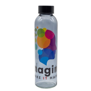 500 ml Flasche aus Onyxglas, schwarz, Produktbild (3)