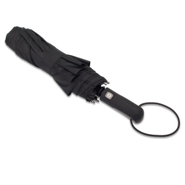 Vernier faltbarer, sturmfester Regenschirm, schwarz, Produktbild (2)