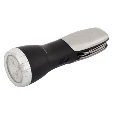 Robustes Multitool mit Taschenlampe, silber, Produktbild (2)