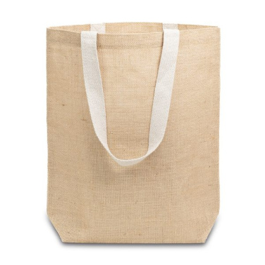 Jeco Jute-Einkaufstasche, beige, Produktbild (2)