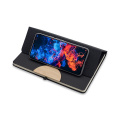 Faltbarer Notizblock und Stift, schwarz