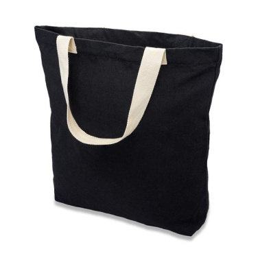 Batley Baumwolltasche, 340 g/m², schwarz, Produktbild (2)