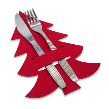 Tweegy Bestecktaschen aus Filz, rot, Produktbild (2)