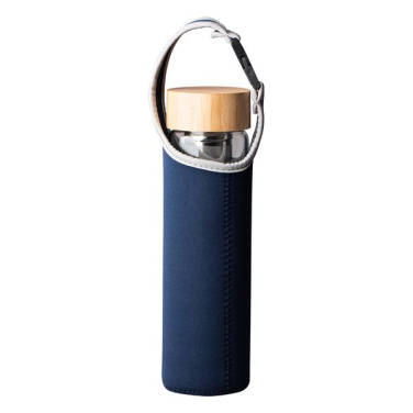 600 ml Gourmet-Glasflasche mit Tee-Ei, dunkelblau, Produktbild (3)