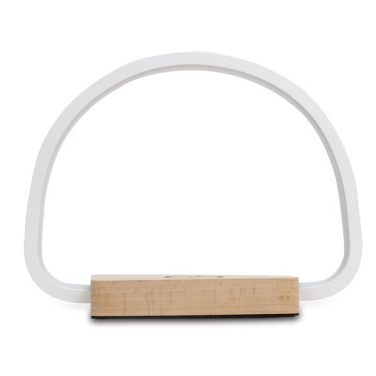 Kabelloses Ladegerät mit Lampe, beige, Produktbild (2)
