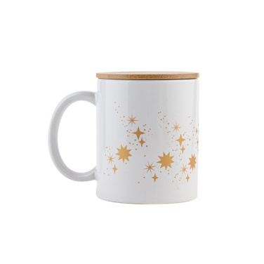 Keramikbecher „Hallo Weihnachten“, weiß, Produktbild (3)