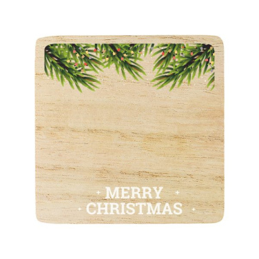 Alcamoro-Kerze mit Holzdeckel – Weihnachtsmotiv, braun/farblos, Produktbild (2)