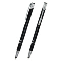 COSMO SLIM TOUCH Metallkugelschreiber mit Touchscreen-Spitze, Schwarz