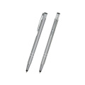 COSMO SLIM TOUCH Metallkugelschreiber mit Touchscreen-Spitze, Silber
