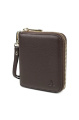 Aarni Mini Clutch Geldbörse, Dark Brown/gold