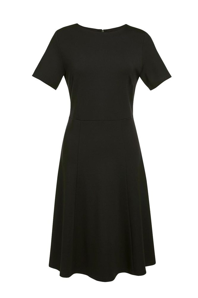 BELINDA JERSEY KLEID, Black, UK008R/EU36R, Produktbild, schwarz