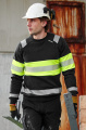Fristads-Sweatshirt mit hoher Sichtbarkeit, schwarz/gelb