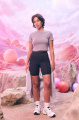 Just Cool Damen-Kurz-T-Shirt aus recyceltem Material, grau
