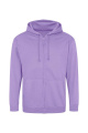 Just Hoods Kapuzenpullover mit Reißverschluss, Digitaler Lavendel