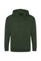 Just Hoods Kapuzenpullover mit Reißverschluss, Waldgrün