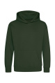 Just Hoods Kinderhoodie, Waldgrün
