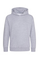 Just Hoods Kinderhoodie, meliertes Grau