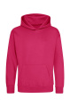 Just Hoods Kinderhoodie, Knallpink