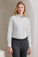 Premier Damenbluse aus Popeline mit langen Ärmeln