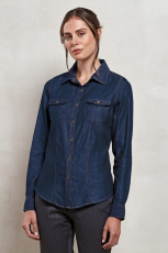 Premier Damen Jeans Stitch Denimhemd