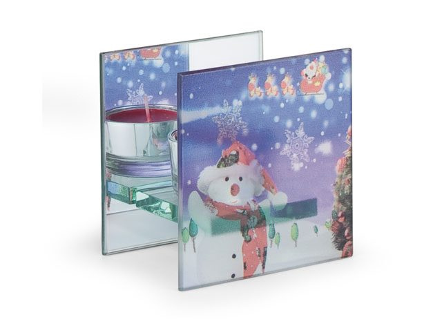 Teelichthalter Weihnachten - 90 × 90 mm, Produktbild