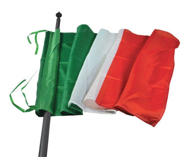 Italienische Flagge 100 × 150 - Satin, Produktbild