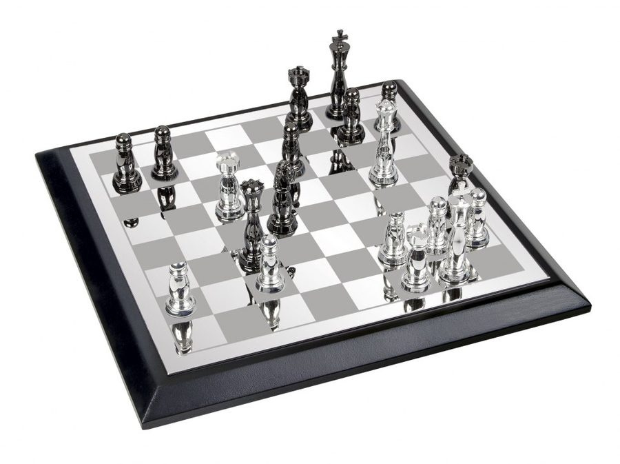 Klassische Schachspielbox aus Holz – 230 × 231, Produktbild (1)