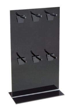 Thekenaufsteller aus schwarzem Plexiglas, Produktbild (2)