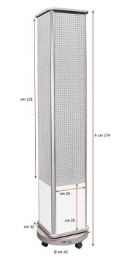 Drehbarer Präsentationsständer für Schlüsselanhänger, Höhe 174 cm, Produktbild (3)