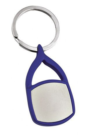 Schlüsselringknoten Satin / blau, Produktbild (1)