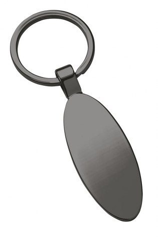 Schmaler, polierter, ovaler Schlüsselanhänger, Produktbild (1)