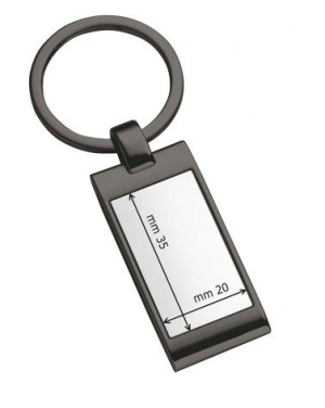 Brunit-förmiger rechteckiger Schlüsselanhänger, Produktbild (3)