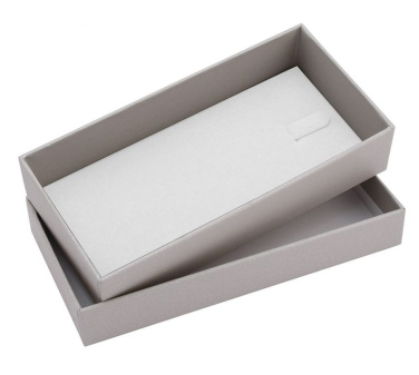 Schachtel, silberfarben, 70 × 140 mm, Höhe 35 mm – ohne Schlüsselring, Produktbild (2)
