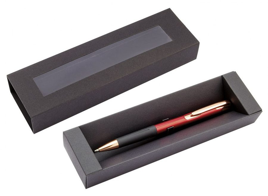 Schwarze Pappschachtel für 1 Stift – ohne Stift, Produktbild (1)