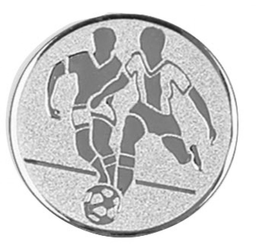 Medailleneinsatz mit Fußballmotiv, 25 mm, Produktbild