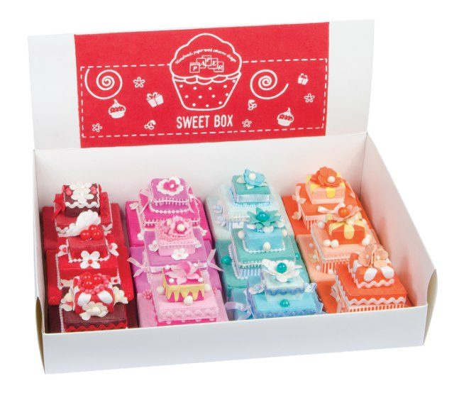 Gastgeschenk-/Kuchenkarton – mehrfarbig, Produktbild (1)