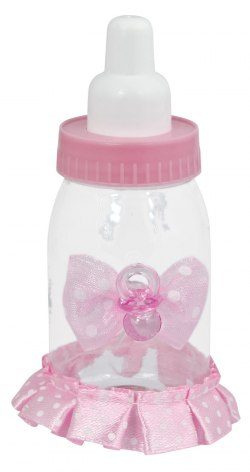 Babyflaschenschleife rosa, Produktbild
