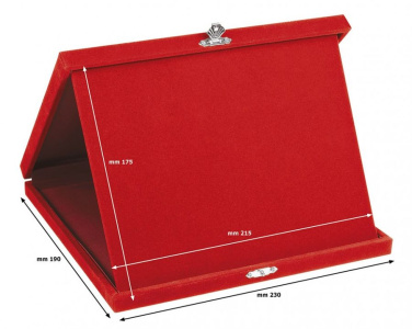 Rotes Kennzeichengehäuse 23 × 19 cm, Produktbild (2)