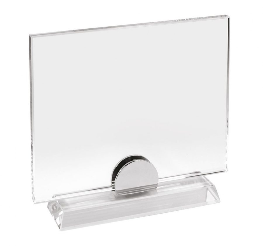 Glasplatte mit Sockel 180 × 150 mm, Produktbild (1)