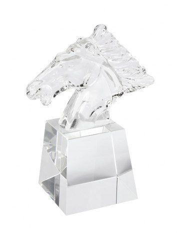 Trophäenkopf in Pferdeform mit Sockel, 80 × 80 × 75 mm, Produktbild (1)