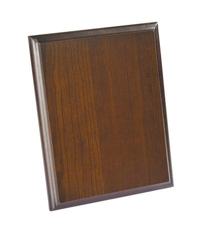 Rechteckiger Wappenaufsatz aus Walnussholz, 160 × 120 × 15 mm, Produktbild (1)