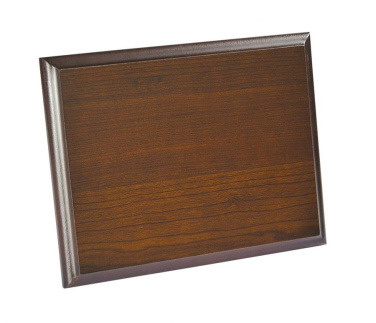 Auszeichnungsplakette aus MDF mit Walnuss-Finish, 180 × 130 × 15 mm, Produktbild (4)