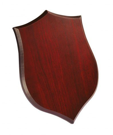 Wappenschild aus Mahagoni, 190 × 260 × 15 mm, ohne Schachtel, Produktbild (1)