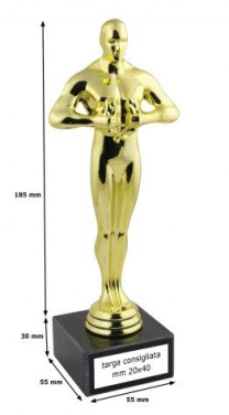 Auszeichnungstrophäe-Statuette 21,5 cm, Produktbild (2)