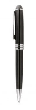 Kugelschreiber schwarz - verchromt d=13,5 mm, Produktbild (2)