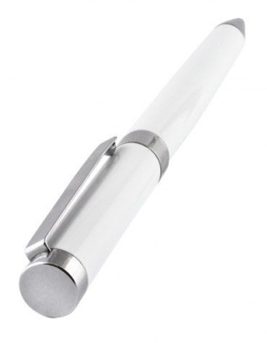 Stift, Metall, verchromt/weiß glänzend, Produktbild (2)