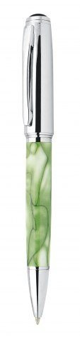 Stift aus Metall, grün marmoriert, Produktbild