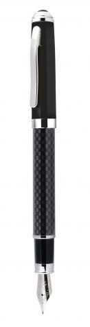 Carbon Füllfederhalter, schwarze Kappe, Produktbild (1)